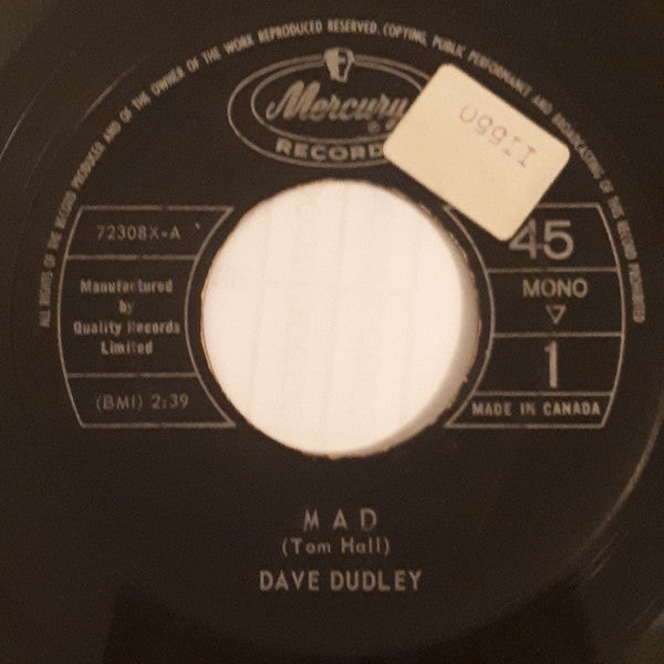 Dave Dudley : Mad / Don't Be Surprised (7", Single, Mono)