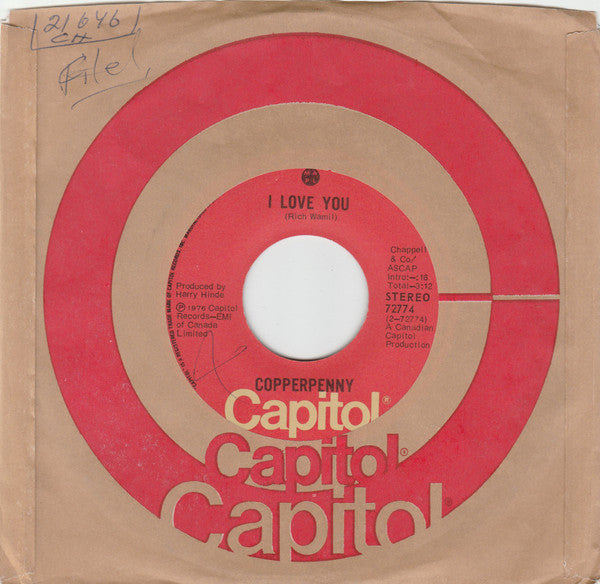 Copperpenny : Needing You / I Love You (7", Single, Mono)