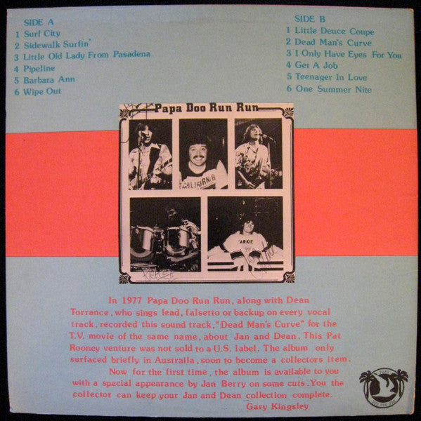 Papa Doo Run Run : Dead Man's Curve (LP, Unofficial)