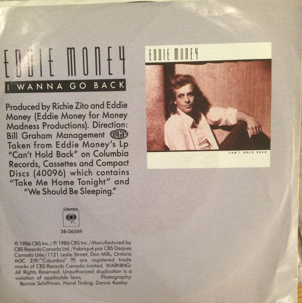 Eddie Money : I Wanna Go Back (7", Single)