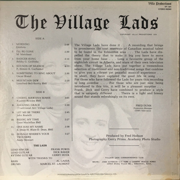 The Village Lads : The Village Lads (LP, Album)