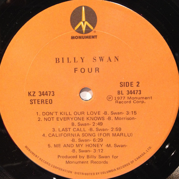 Billy Swan : Four (LP, Album)