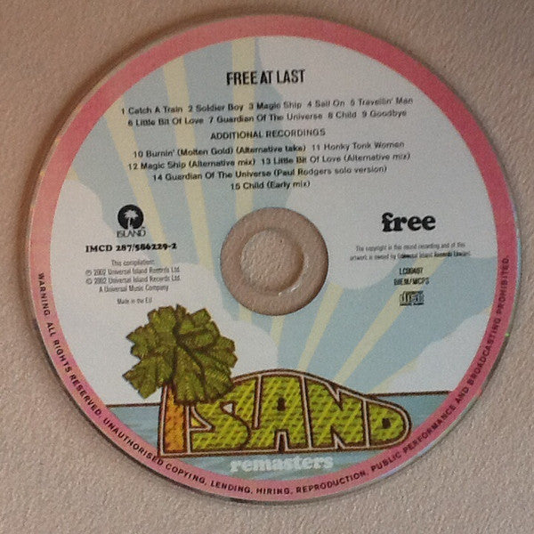 Free : Free At Last (CD, Album, RE, RM)