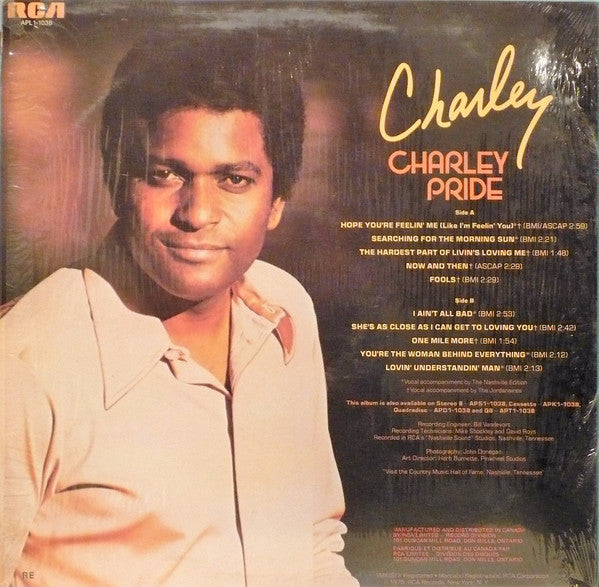 Charley Pride : Charley (LP, Album, RE)