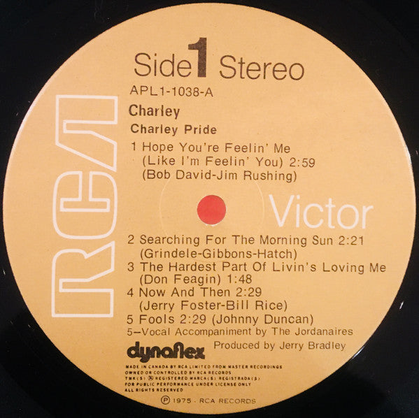 Charley Pride : Charley (LP, Album, RE)