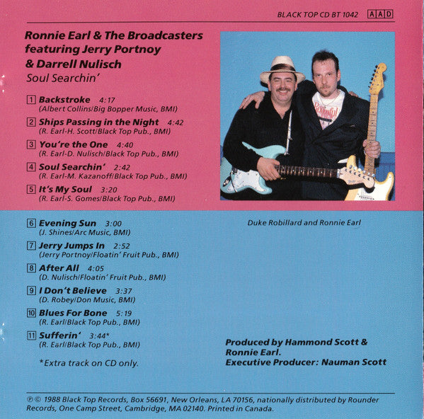 Ronnie Earl & The Broadcasters* : Soul Searching (CD, Album)