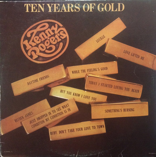 Kenny Rogers : Ten Years Of Gold (LP, Comp)