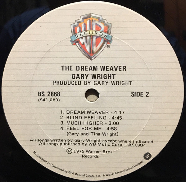 Gary Wright : The Dream Weaver (LP, Album, RE)