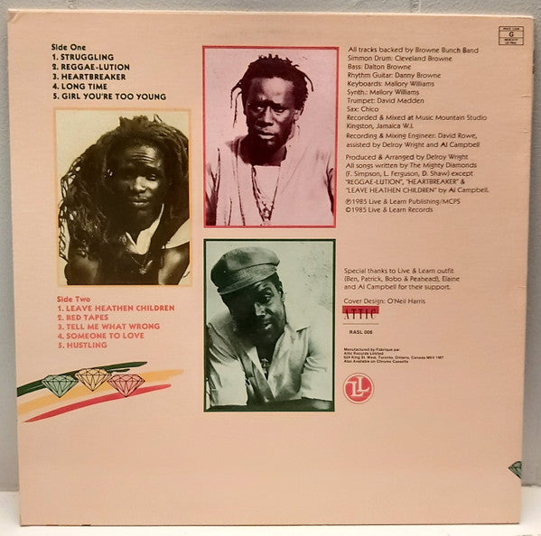 The Mighty Diamonds : Struggling (LP, Album)