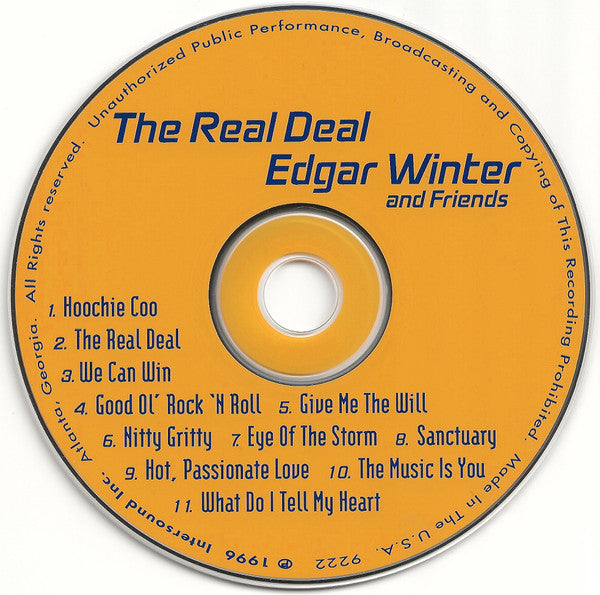 Edgar Winter And Friends* : The Real Deal (CD, Album)