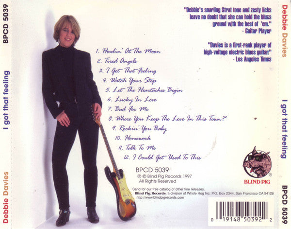Debbie Davies : I Got That Feeling (CD, Album)