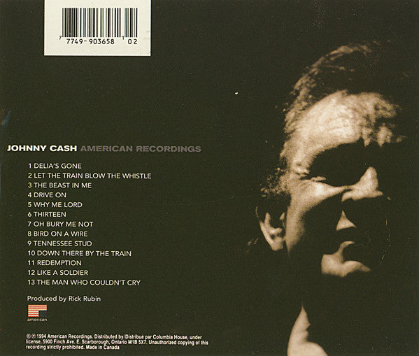 Johnny Cash : American Recordings (CD, Album, Club)