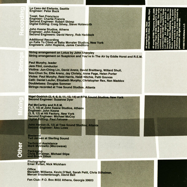 R.E.M. : Up (CD, Album)