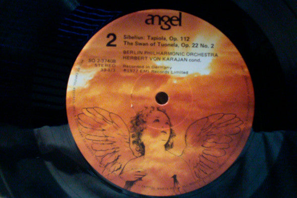 Jean Sibelius, Berliner Philharmoniker, Herbert von Karajan : Finlandia / En Saga / Tapiola / The Swan Of Tuonela (LP, Album, Quad)