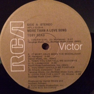 Toby Beau : More Than A Love Song (LP, Album)
