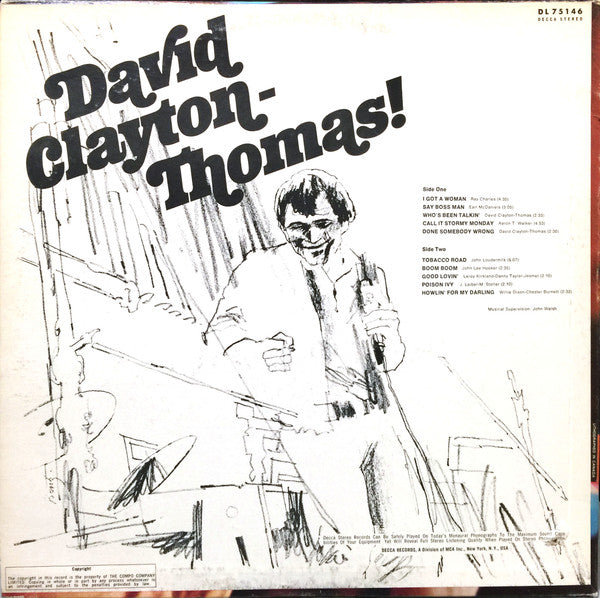 David Clayton-Thomas : David Clayton-Thomas! (LP, Album)