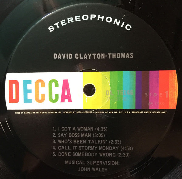 David Clayton-Thomas : David Clayton-Thomas! (LP, Album)