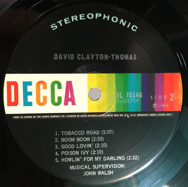 David Clayton-Thomas : David Clayton-Thomas! (LP, Album)