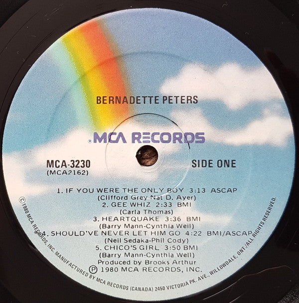 Bernadette Peters : Bernadette Peters (LP, Album)