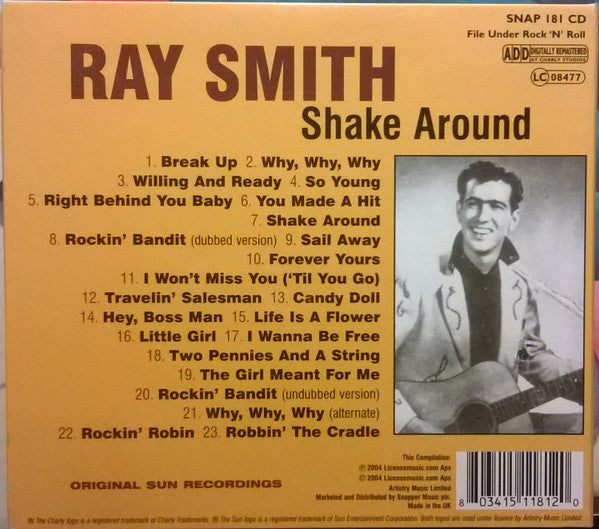 Ray Smith : Shake Around (CD, Comp, RM)