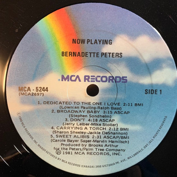 Bernadette Peters : Now Playing (LP)