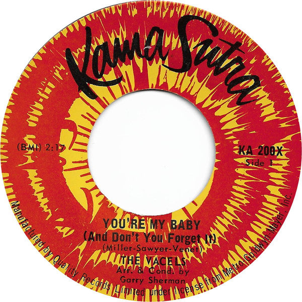 The Vacels : You're My Baby (And Don't You Forget It) (7")