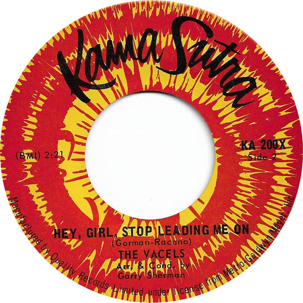 The Vacels : You're My Baby (And Don't You Forget It) (7")