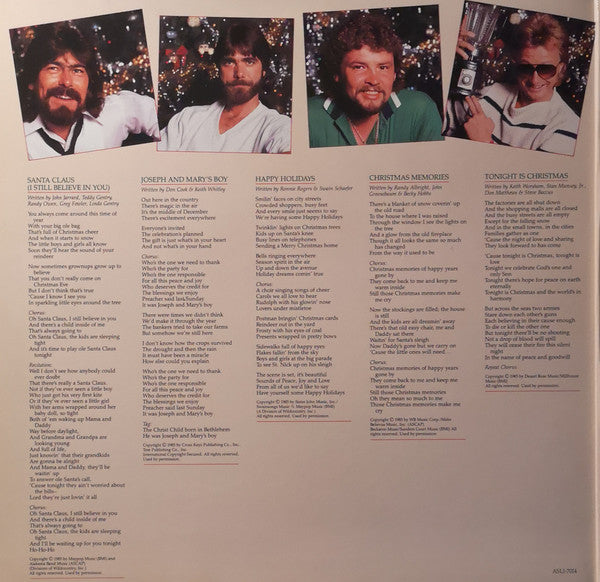 Alabama : Christmas (LP, Album, Emb)