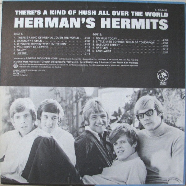 Herman's Hermits : There's A Kind Of Hush All Over The World (LP, Album, Mono, Wad)