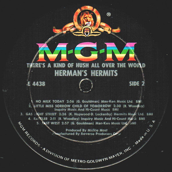 Herman's Hermits : There's A Kind Of Hush All Over The World (LP, Album, Mono, Wad)