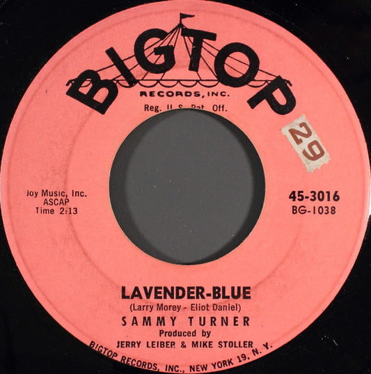 Sammy Turner : Lavender-Blue (7", Single)