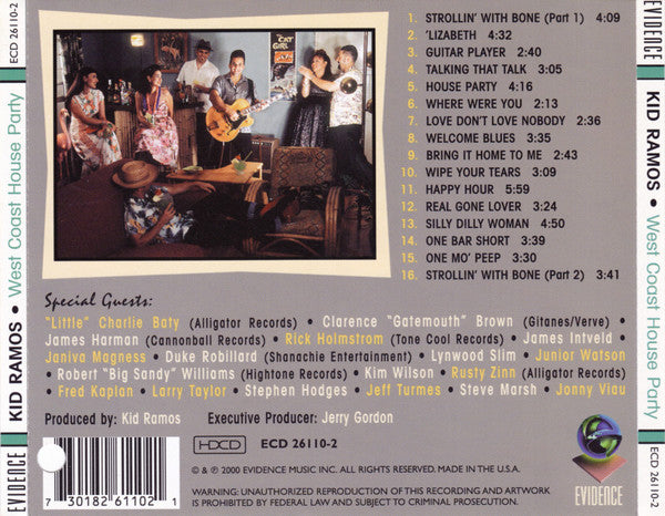 Kid Ramos : West Coast House Party (HDCD, Album)