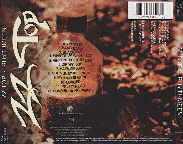 ZZ Top : Rhythmeen (CD, Album, Club)