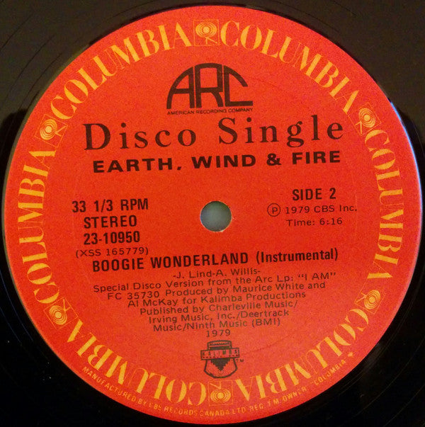 Earth, Wind & Fire With The Emotions : Boogie Wonderland (12", Single)