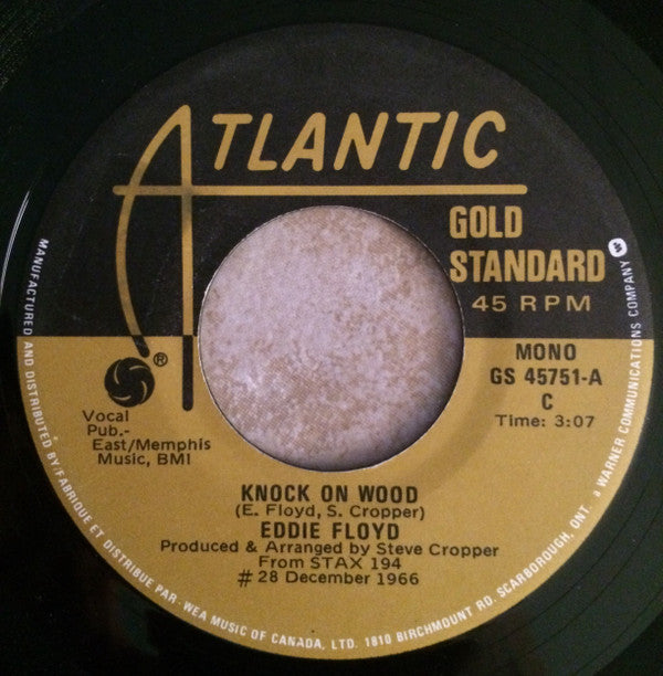 Eddie Floyd : Knock On Wood / Raise Your Hand (7", Single, Mono)