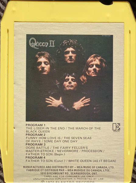 Queen : Queen II (8-Trk, Album)