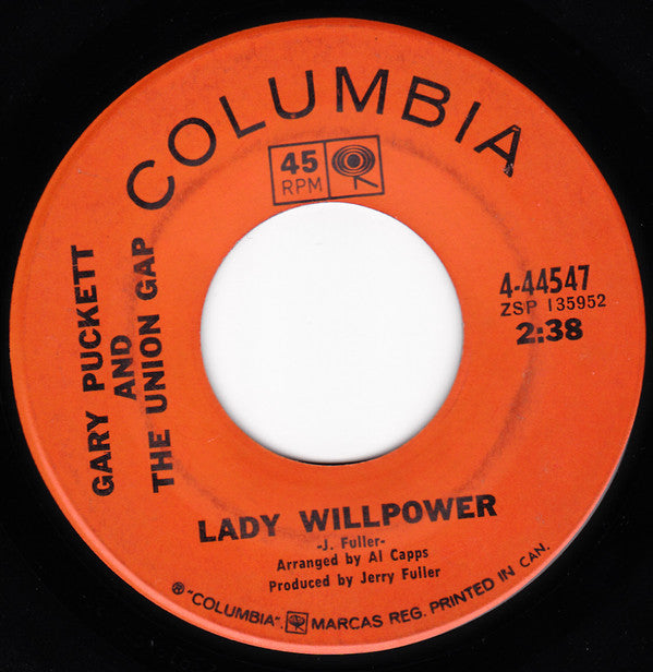 Gary Puckett & The Union Gap : Lady Willpower / Daylight Stranger (7", Single)