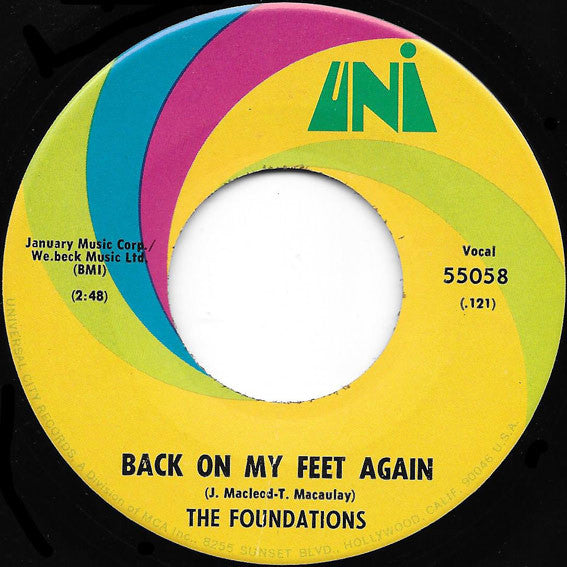 The Foundations : Back On My Feet Again  (7")