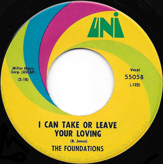 The Foundations : Back On My Feet Again  (7")