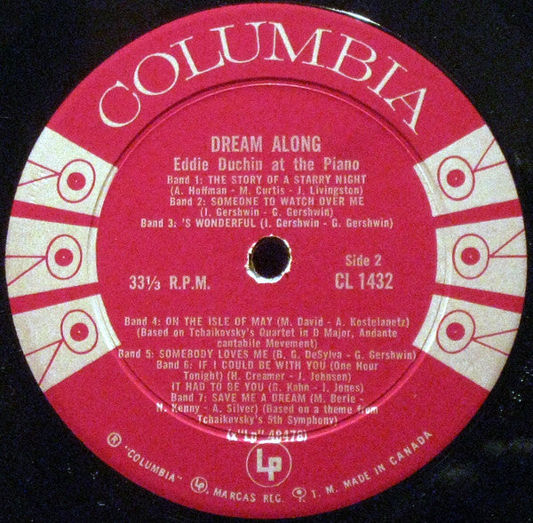 Eddy Duchin : Dream Along (LP, Album, Mono)