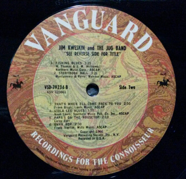 Jim Kweskin & The Jug Band : See Reverse Side For Title (LP, Album, RP, Pit)