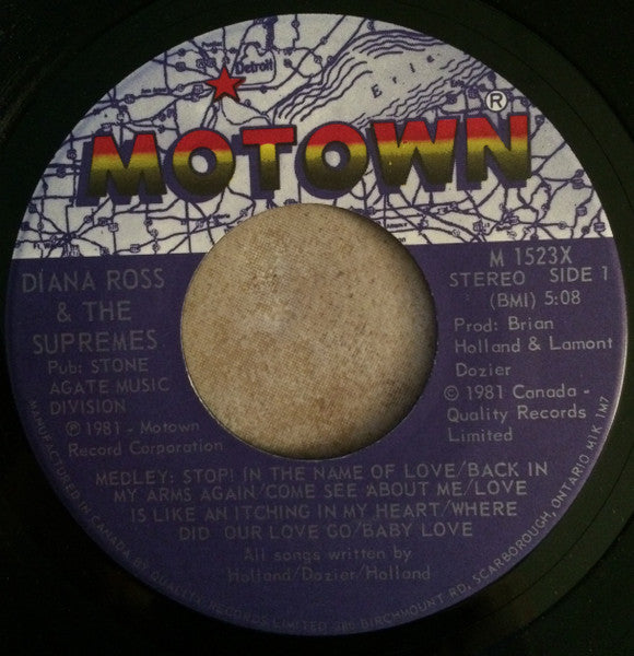Diana Ross : Medley Of Hits / Where Did We Go Wrong (7", Single)