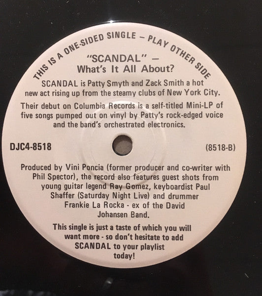 Scandal (4) : Win Some, Lose Some (7", S/Sided, Single, Promo)