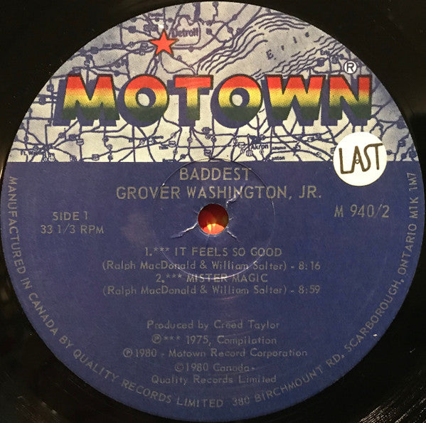 Grover Washington, Jr. : Baddest (2xLP, Comp)
