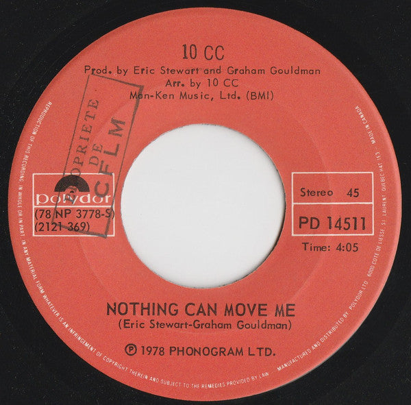 10cc : Dreadlock Holiday (7", Single)