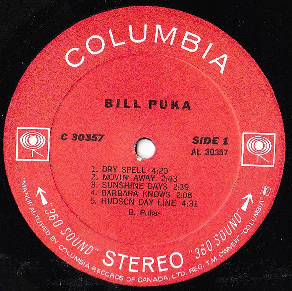 Bill Puka : Bill Puka (LP, Album)