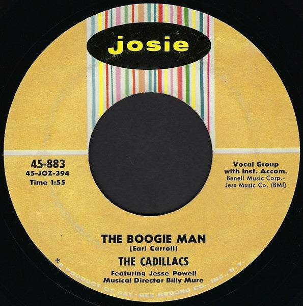 The Cadillacs Featuring Jesse Powell (2) : The Boogie Man (7")