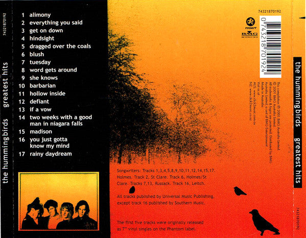 The Hummingbirds : Greatest Hits (CD, Comp, RM)