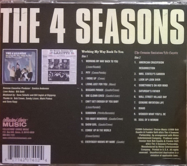 The 4 Seasons* : Working My Way Back To You / The Genuine Imitation Life Gazette (2xCD, Comp)