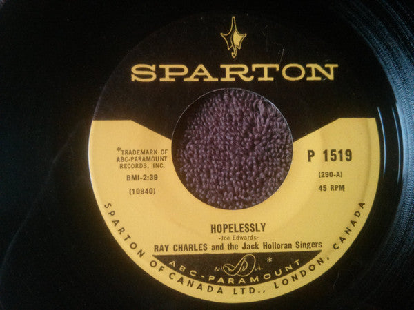 Ray Charles : I Chose To Sing The Blues (7")